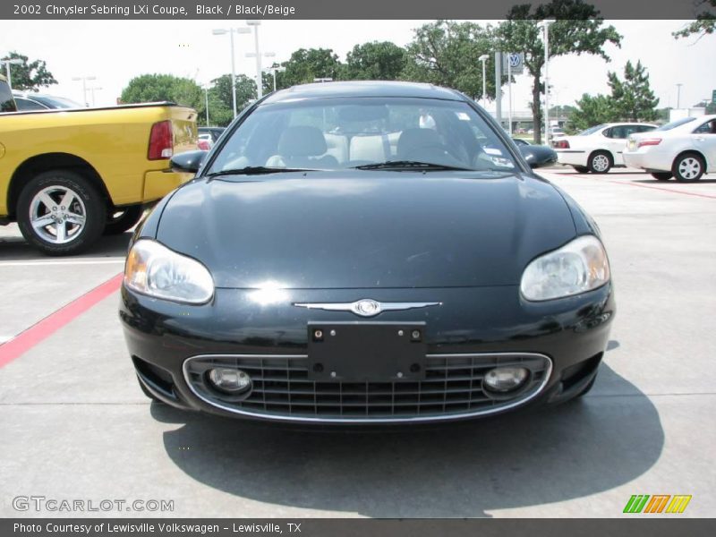 Black / Black/Beige 2002 Chrysler Sebring LXi Coupe