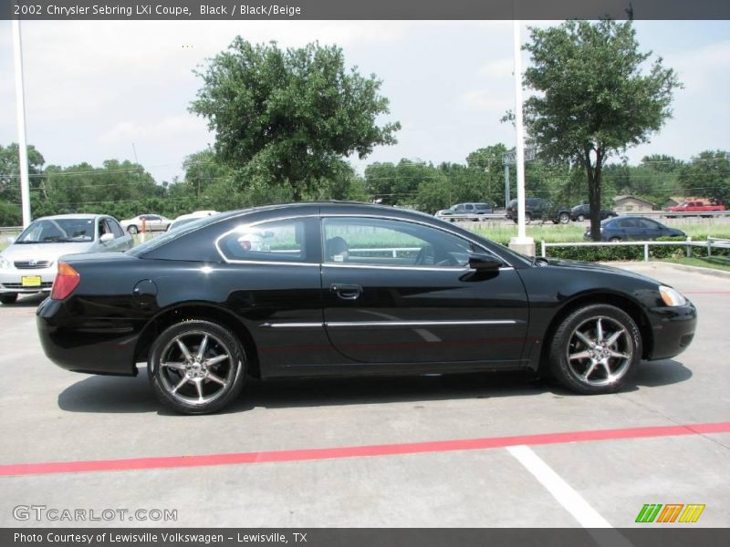 Black / Black/Beige 2002 Chrysler Sebring LXi Coupe