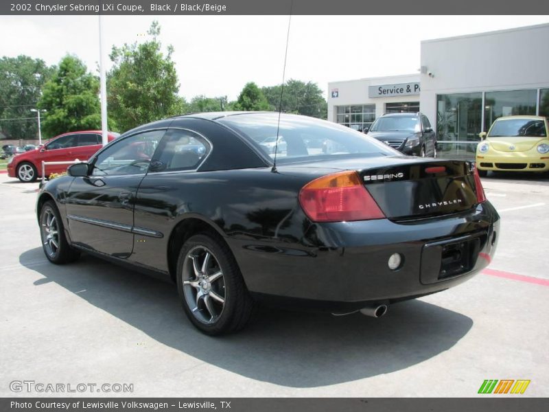 Black / Black/Beige 2002 Chrysler Sebring LXi Coupe