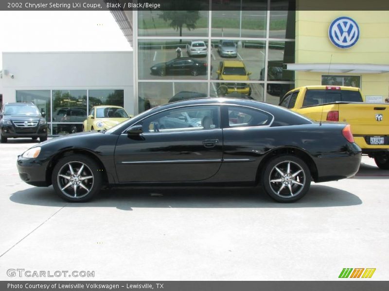 Black / Black/Beige 2002 Chrysler Sebring LXi Coupe
