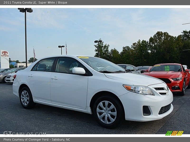 Super White / Bisque 2011 Toyota Corolla LE