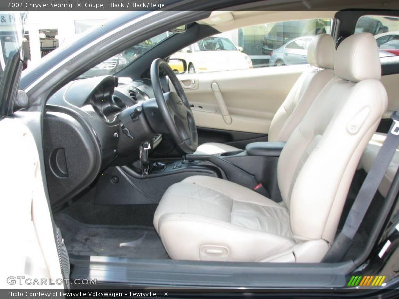 Black / Black/Beige 2002 Chrysler Sebring LXi Coupe