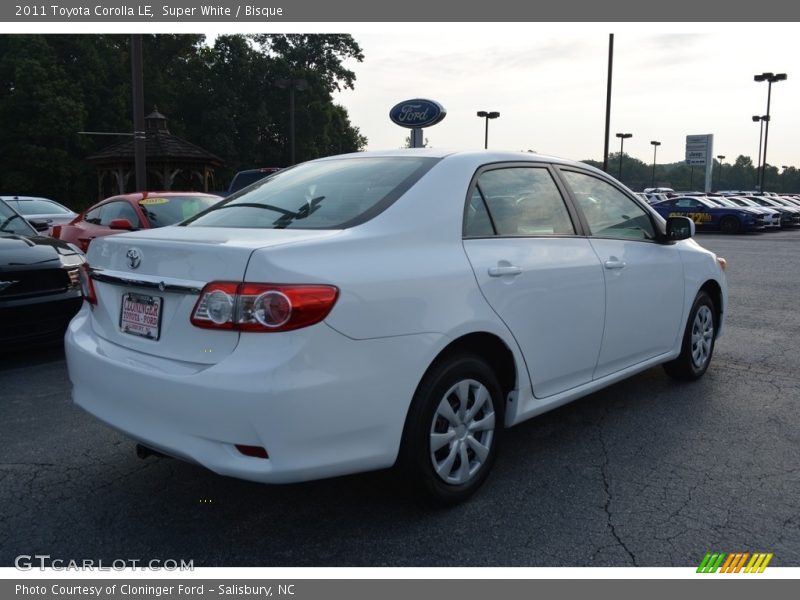 Super White / Bisque 2011 Toyota Corolla LE