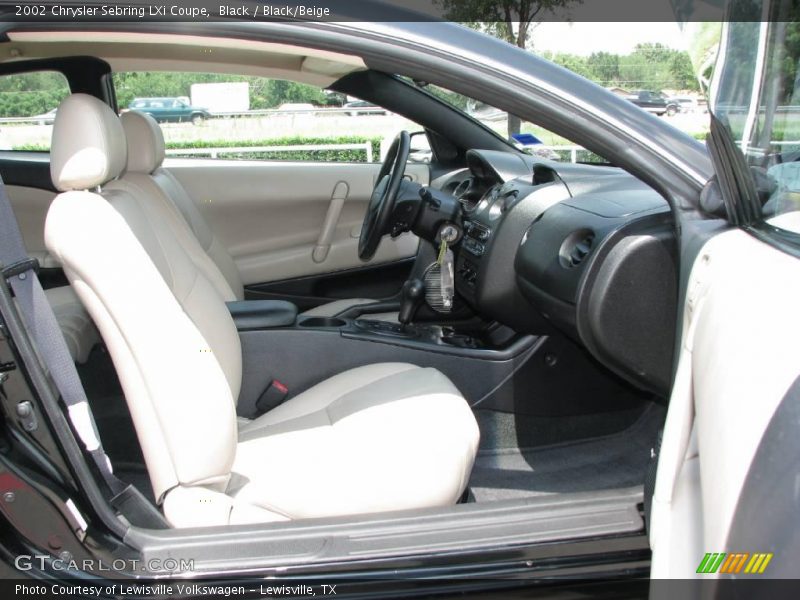 Black / Black/Beige 2002 Chrysler Sebring LXi Coupe