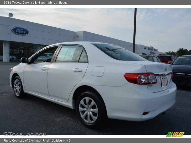 Super White / Bisque 2011 Toyota Corolla LE