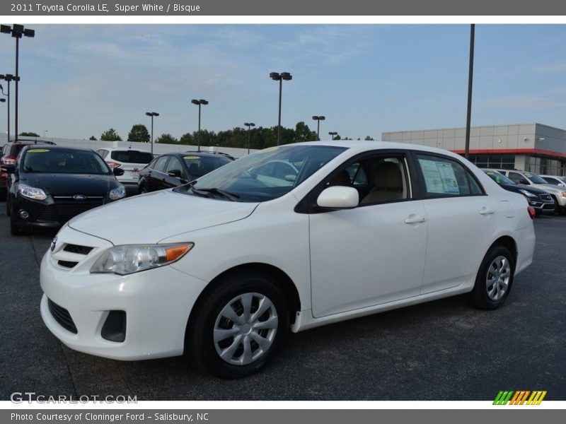 Super White / Bisque 2011 Toyota Corolla LE