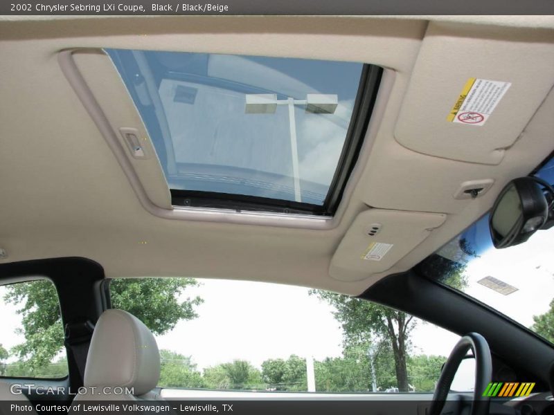Black / Black/Beige 2002 Chrysler Sebring LXi Coupe