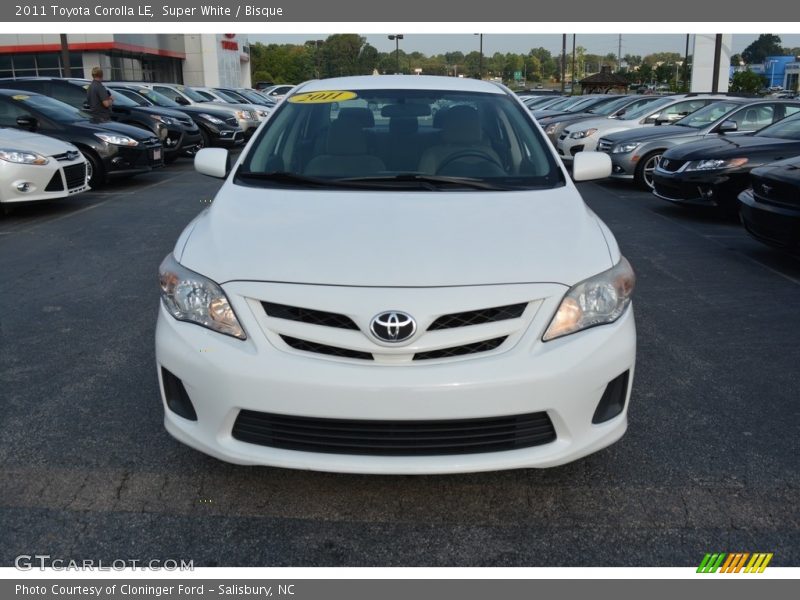 Super White / Bisque 2011 Toyota Corolla LE