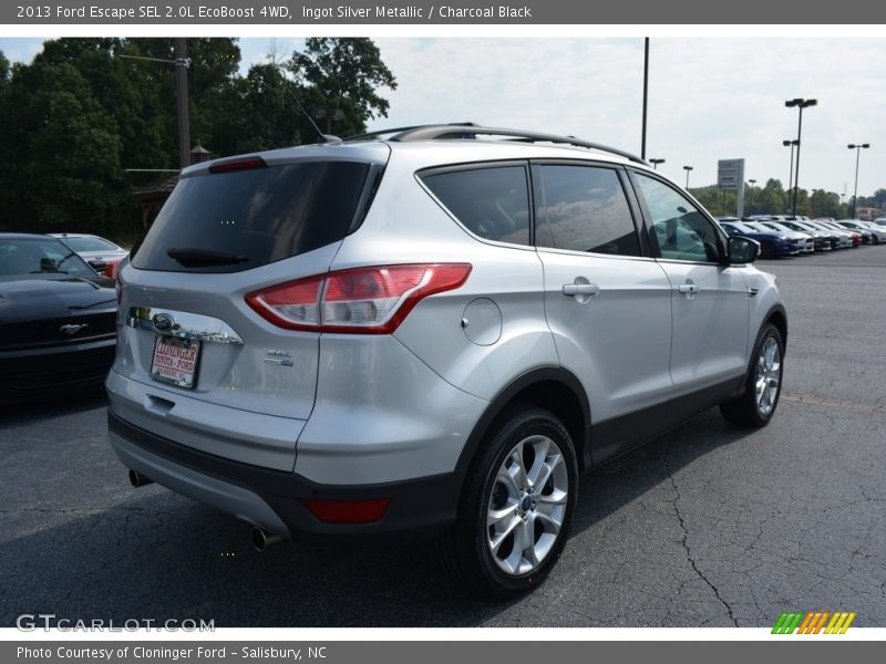 Ingot Silver Metallic / Charcoal Black 2013 Ford Escape SEL 2.0L EcoBoost 4WD