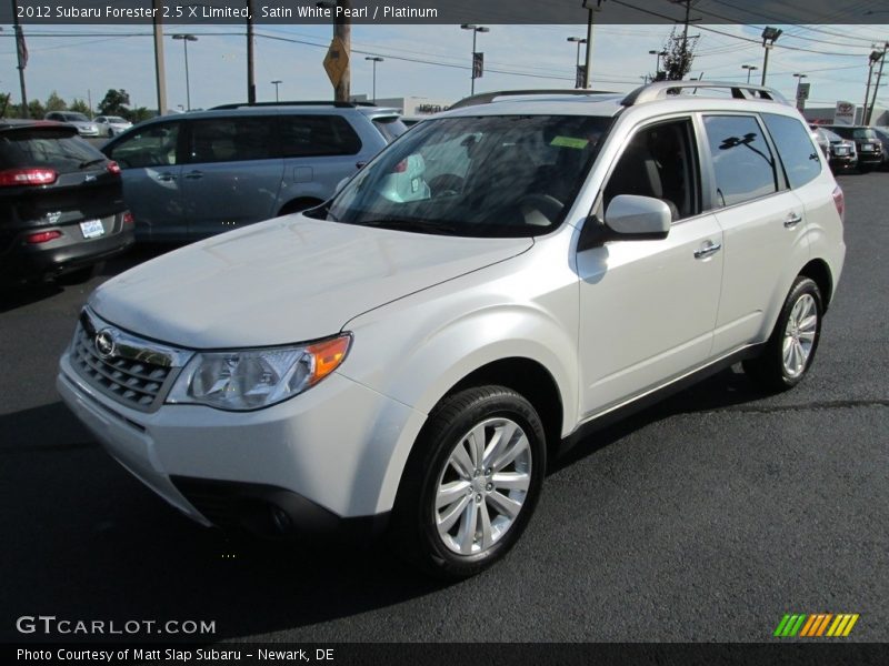 Satin White Pearl / Platinum 2012 Subaru Forester 2.5 X Limited