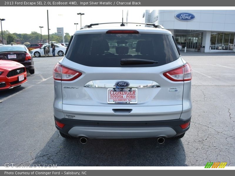 Ingot Silver Metallic / Charcoal Black 2013 Ford Escape SEL 2.0L EcoBoost 4WD