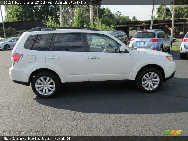 Satin White Pearl / Platinum 2012 Subaru Forester 2.5 X Limited