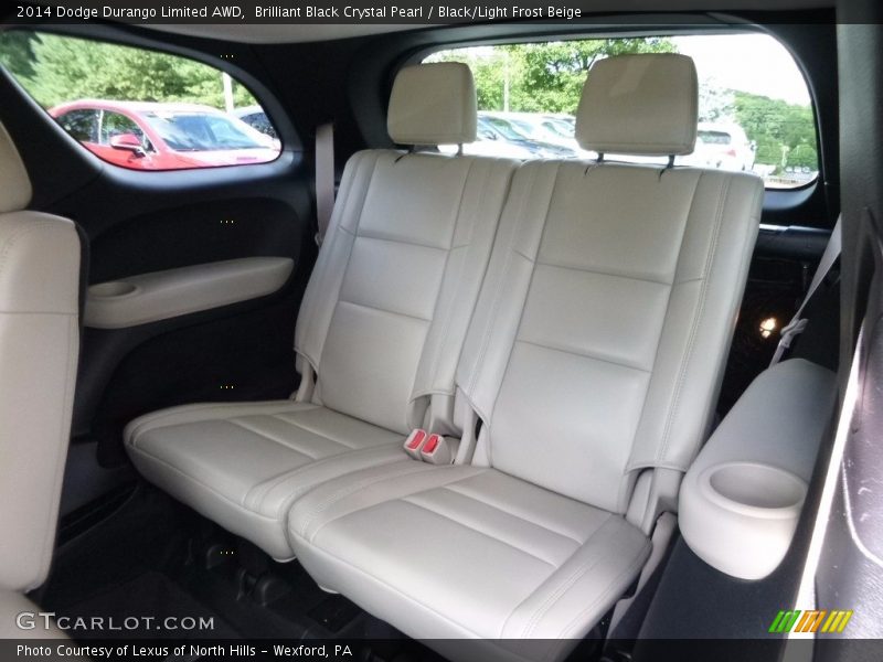 Brilliant Black Crystal Pearl / Black/Light Frost Beige 2014 Dodge Durango Limited AWD