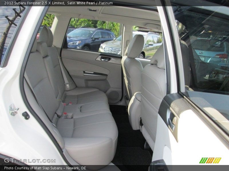 Satin White Pearl / Platinum 2012 Subaru Forester 2.5 X Limited