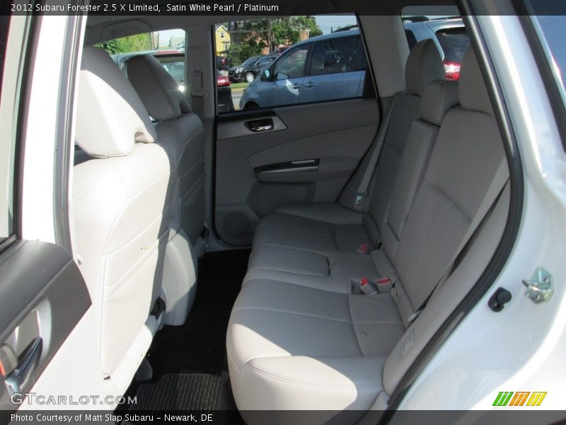 Satin White Pearl / Platinum 2012 Subaru Forester 2.5 X Limited