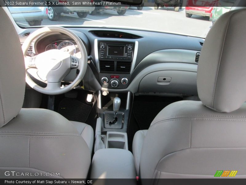 Satin White Pearl / Platinum 2012 Subaru Forester 2.5 X Limited