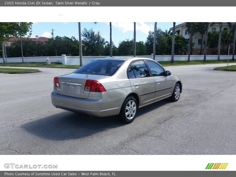 Satin Silver Metallic / Gray 2003 Honda Civic EX Sedan