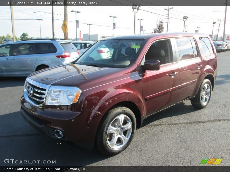 Dark Cherry Pearl / Black 2013 Honda Pilot EX-L 4WD