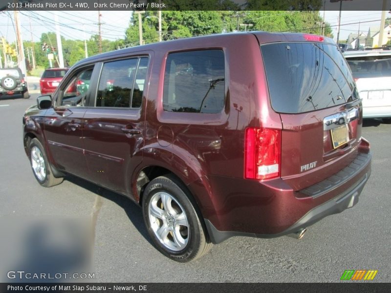 Dark Cherry Pearl / Black 2013 Honda Pilot EX-L 4WD