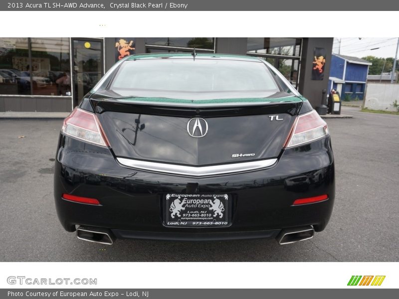 Crystal Black Pearl / Ebony 2013 Acura TL SH-AWD Advance