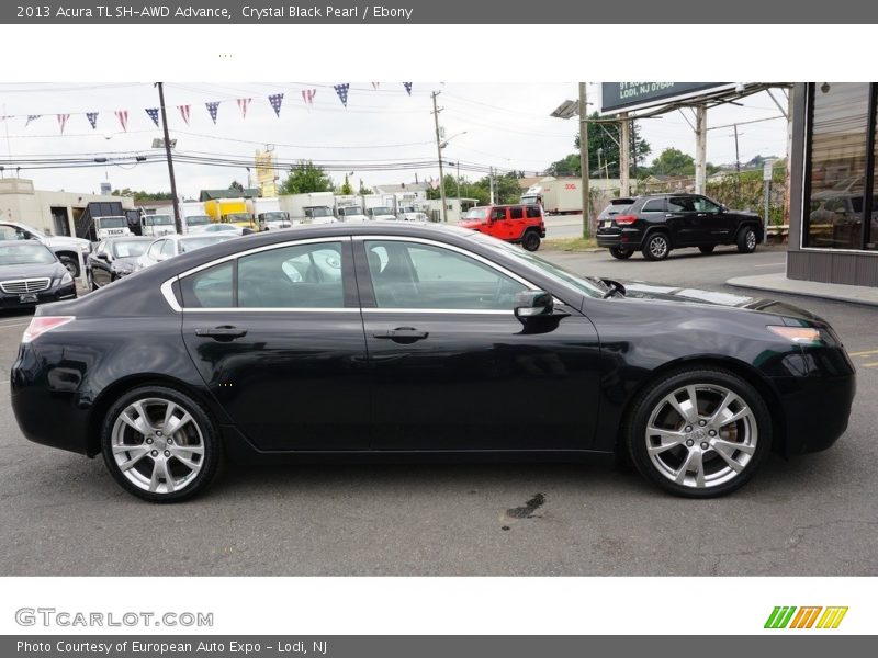 Crystal Black Pearl / Ebony 2013 Acura TL SH-AWD Advance