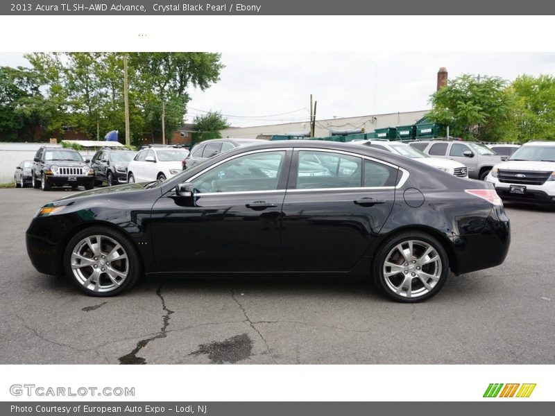 Crystal Black Pearl / Ebony 2013 Acura TL SH-AWD Advance