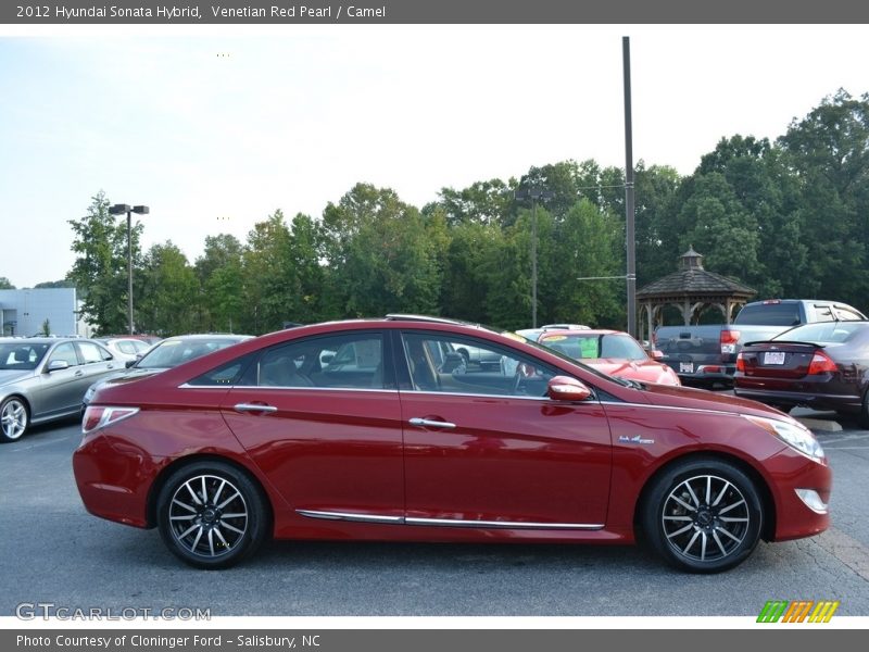 Venetian Red Pearl / Camel 2012 Hyundai Sonata Hybrid