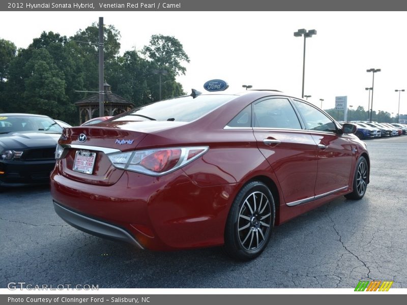 Venetian Red Pearl / Camel 2012 Hyundai Sonata Hybrid