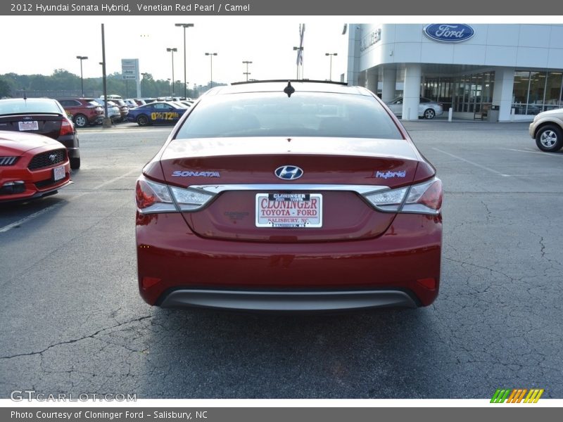 Venetian Red Pearl / Camel 2012 Hyundai Sonata Hybrid