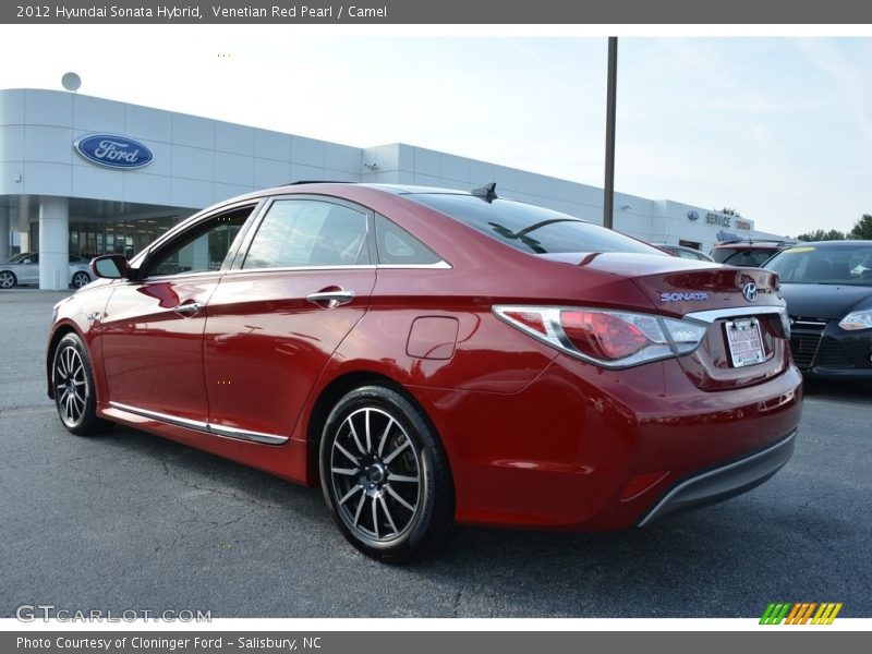 Venetian Red Pearl / Camel 2012 Hyundai Sonata Hybrid