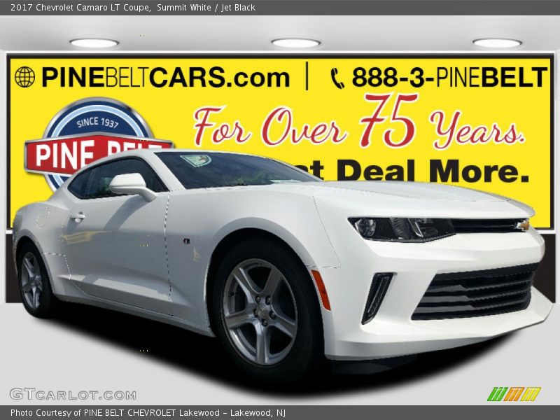 Summit White / Jet Black 2017 Chevrolet Camaro LT Coupe
