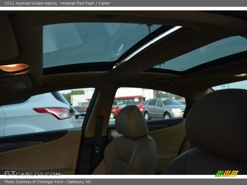Venetian Red Pearl / Camel 2012 Hyundai Sonata Hybrid