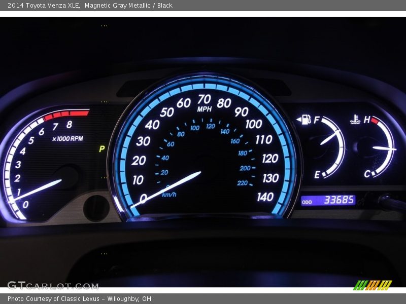 Magnetic Gray Metallic / Black 2014 Toyota Venza XLE