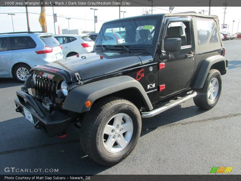 Black / Dark Slate Gray/Medium Slate Gray 2008 Jeep Wrangler X 4x4