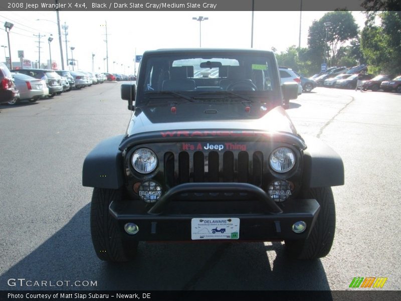 Black / Dark Slate Gray/Medium Slate Gray 2008 Jeep Wrangler X 4x4