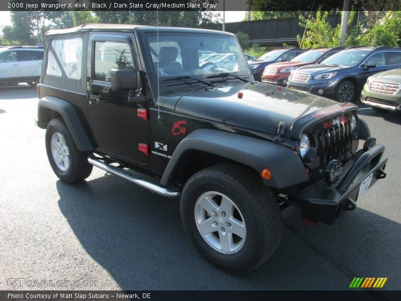 Black / Dark Slate Gray/Medium Slate Gray 2008 Jeep Wrangler X 4x4