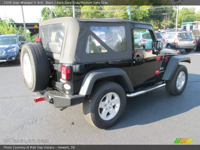 Black / Dark Slate Gray/Medium Slate Gray 2008 Jeep Wrangler X 4x4