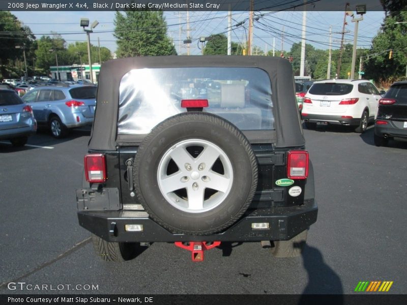 Black / Dark Slate Gray/Medium Slate Gray 2008 Jeep Wrangler X 4x4
