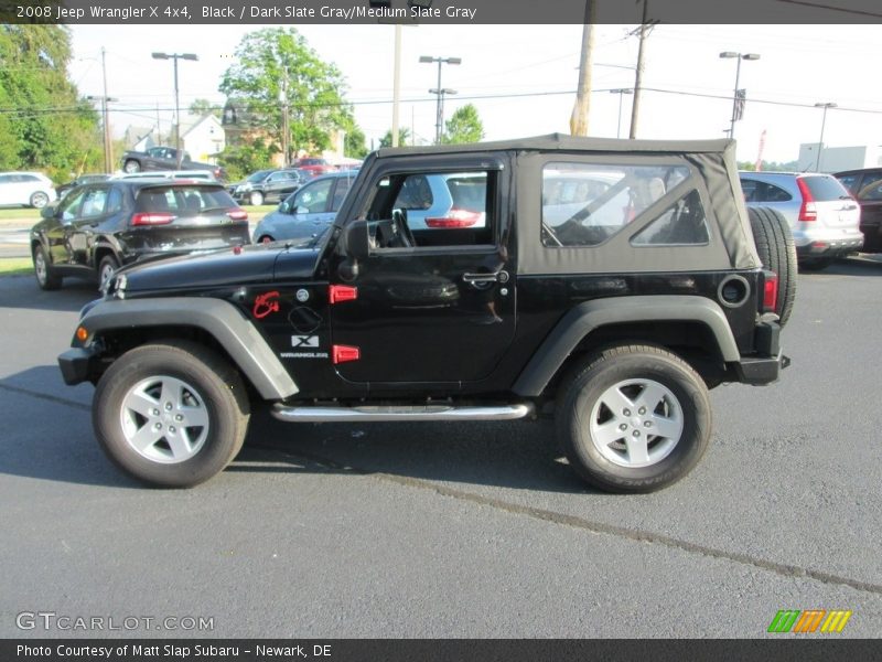 Black / Dark Slate Gray/Medium Slate Gray 2008 Jeep Wrangler X 4x4
