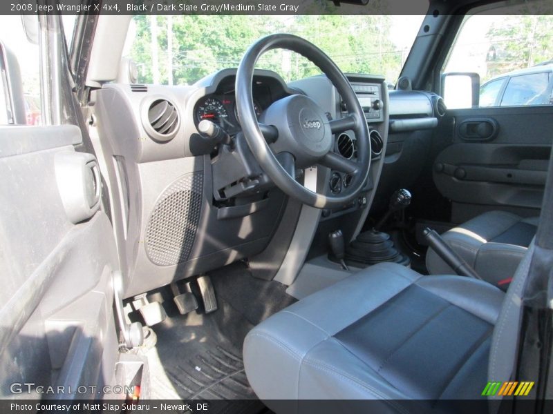 Black / Dark Slate Gray/Medium Slate Gray 2008 Jeep Wrangler X 4x4