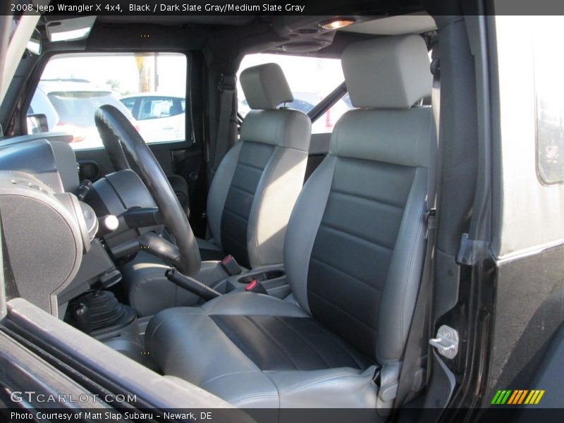 Black / Dark Slate Gray/Medium Slate Gray 2008 Jeep Wrangler X 4x4