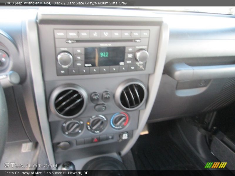 Black / Dark Slate Gray/Medium Slate Gray 2008 Jeep Wrangler X 4x4