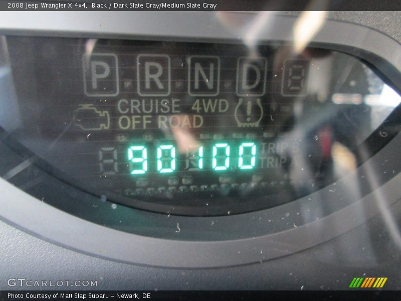 Black / Dark Slate Gray/Medium Slate Gray 2008 Jeep Wrangler X 4x4