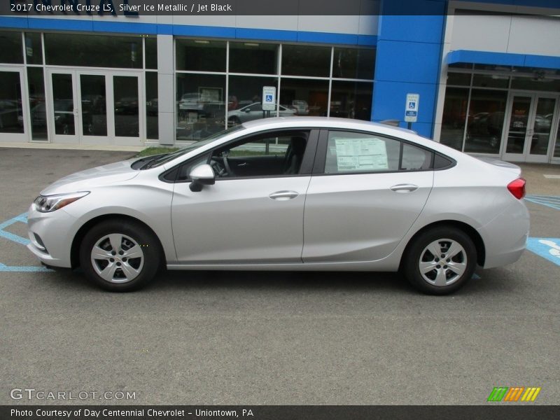 Silver Ice Metallic / Jet Black 2017 Chevrolet Cruze LS