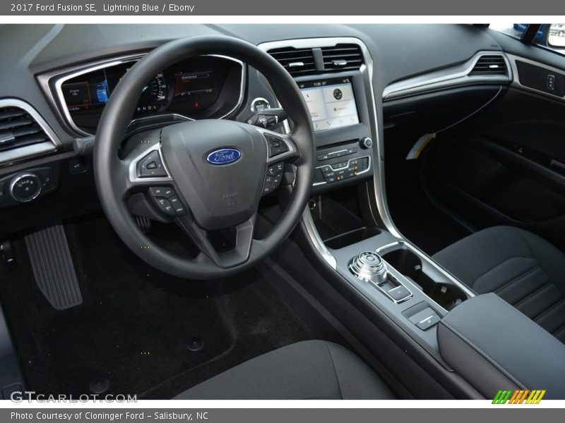 Lightning Blue / Ebony 2017 Ford Fusion SE