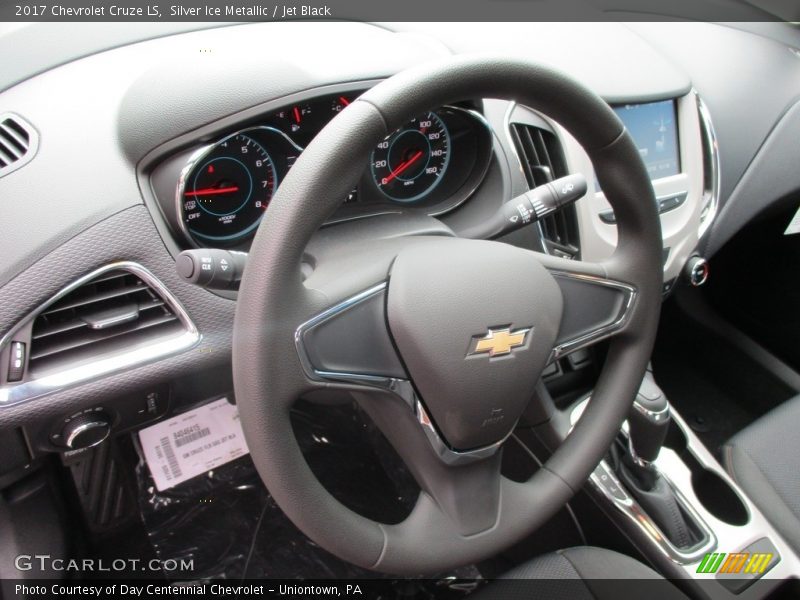 Silver Ice Metallic / Jet Black 2017 Chevrolet Cruze LS