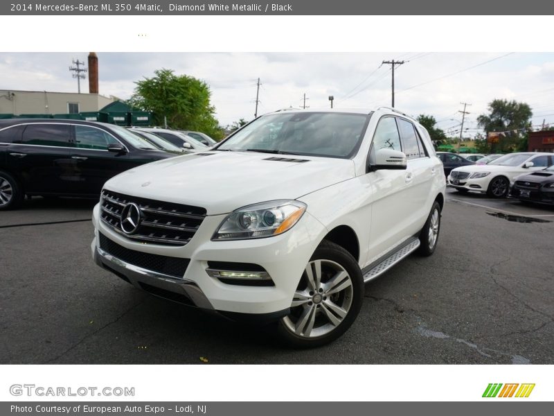 Diamond White Metallic / Black 2014 Mercedes-Benz ML 350 4Matic