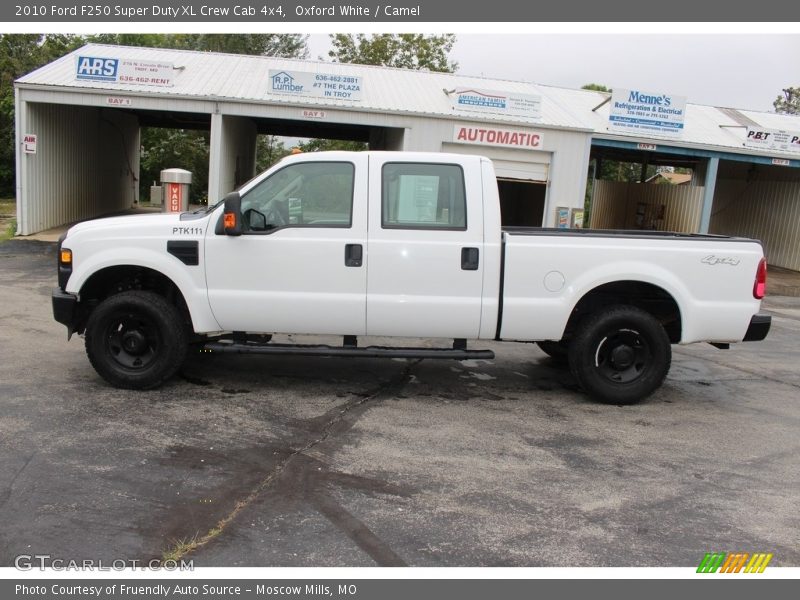 Oxford White / Camel 2010 Ford F250 Super Duty XL Crew Cab 4x4