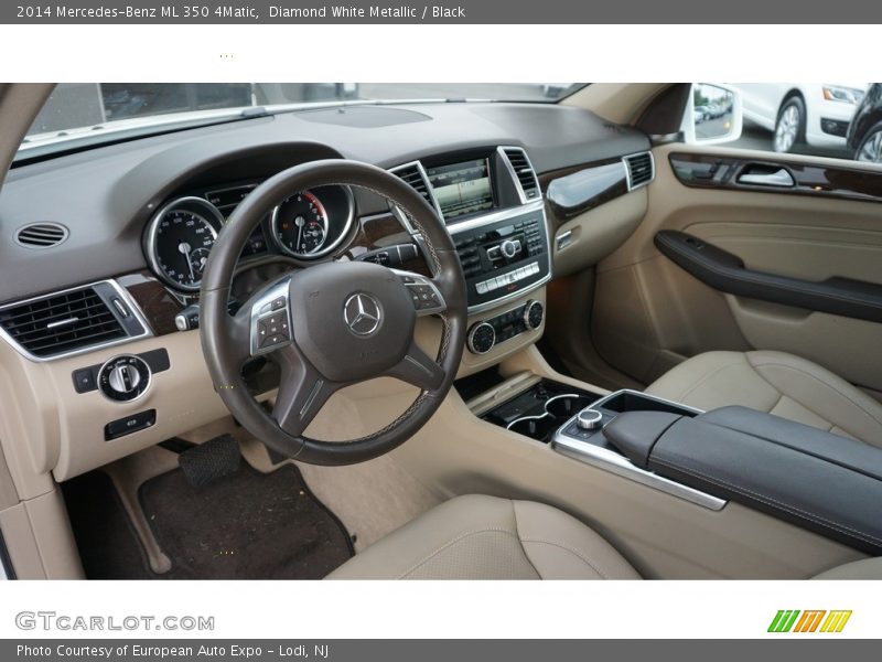 Diamond White Metallic / Black 2014 Mercedes-Benz ML 350 4Matic