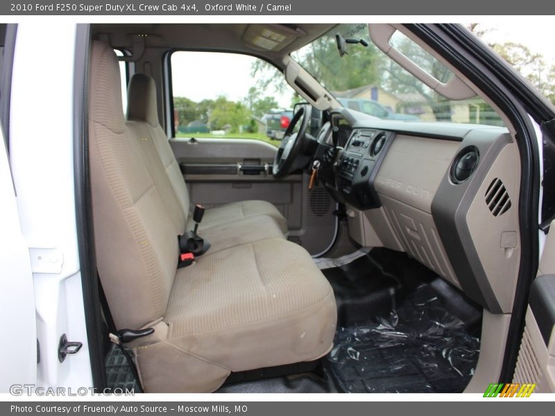 Oxford White / Camel 2010 Ford F250 Super Duty XL Crew Cab 4x4